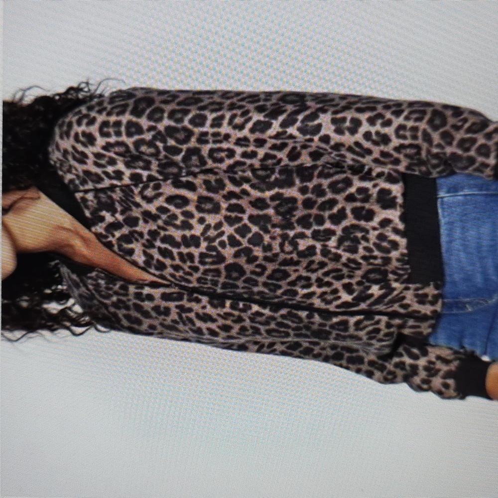Joie Leopard Print 100% Silk Quilted Bomber Jacket.